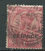 Inde   Service    - Yvert N°  56  Oblitéré -  Abc 29850 - 1911-35 King George V