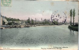 49 - CHATEAUNEUF Sur SARTHE -- Vue De L'Ecluse Et Du Barrage - Chateauneuf Sur Sarthe