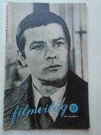 ZA153.2 Cinema  Periodical 1977  FILMVILÁG - Films -Movies - Alain Delon On Front Cover Hungarian  Ed.  1977 - Théâtre