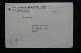 YOUGOSLAVIE - Enveloppe De La Croix Rouge Yougoslave Pour Genève - L 20676 - Covers & Documents