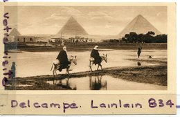- EGYPTE - Ismailia - 3 Jolies Cartes Au Bord Du Nil, Gisa, Bourricots, Pyramides, Dromadaire, Non écrite, TTBE, Scans. - Ismaïlia