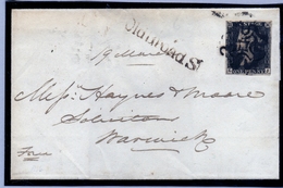 Penny Black On Small Letter 19.03.1841 - Storia Postale
