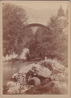 Photo Sur Carton : 18 Cm. X 13 Cm. Epaisseur 1,5 Mm. - Pont Sur Le Giffre  Sous Mieussy - Mieussy