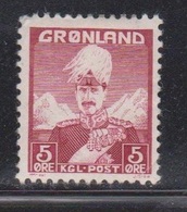 GREENLAND Scott # 2 MH - King Of Denmark - Nuovi