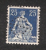 Perfin/perforé/lochung Switzerland No 99  1908-1933 - Hélvetie Assise Avec épée LC  AG Leu & Co. - Perforés