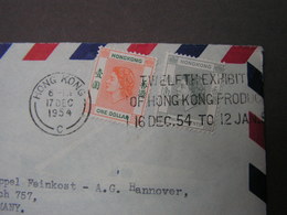 China  HK  Cv. 1954 - Storia Postale