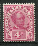 Sarawak 1899 4c Sir Charles Brooke Issue #39   MH - Sarawak (...-1963)