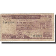 Billet, Mauritius, 5 Rupees, KM:34, TB - Maurice