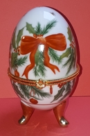 Oeuf En Porcelaine, De Collection, Boite à Bijoux Style Fabergé - Eggs