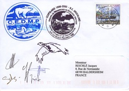 GROENLAND GRØNLAND 307a Lettre Signée GREA C.E.M.D.P. Mission ECOPOLARIS 1998-2000 Cachet Ours Phoque - Postmarks