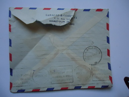 GREECE  COVER   SUDAN  1960  WITH POSTMARK   GREECE ATHENS XALADRION AND SLOGAN - Flammes & Oblitérations