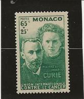 MONACO -TIMBRE N°167 NEUF SANS CHARNIERE -ANNEE 1938 - COTE : 24 € - Nuevos