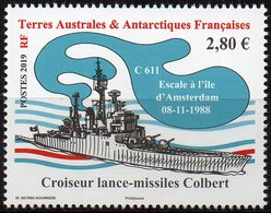 T.A.A.F. // F.S.A.T. 2019 - Navire Croiseur Lance-missiles Colbert - 1 Val Neufs // Mnh - Neufs