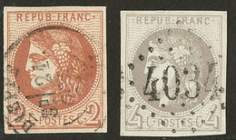 Nos 40II, 41II. - TB - 1870 Bordeaux Printing