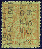 Surcharge 5 Lignes. No 18, Sans Quantième SEPT, Dents Recreusées, TB D'aspect. - R - 1893-1947