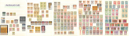 ** Collection. 1896-1956 (Poste, PA, Taxe), Des Valeurs Moyennes Et Séries Complètes, Doubles, Bloc De Quatre Et Qqs Ex  - Otros & Sin Clasificación