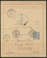 Lettre CL Entier 15c (N°13) Obl Cad "Cce MILre St Louis" Déc 97, Pour La France. - TB - Other & Unclassified