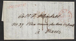 1825 - ENTIRE - LINCOLN'S INN ( PROFESSIONAL BODY OF JUDGES & LAWYERS ) To PARIS - ...-1840 Préphilatélie