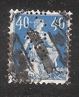 Perfin/perforé/lochung Switzerland No 169 1921-1924 - Hélvetie Assise Avec épée KSC  Abraham, Brauchbar & Cie Zurich - Perfins