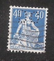 Perfin/perforé/lochung Switzerland No 169 1921-1924 - Hélvetie Assise Avec épée DC   Danzas & Cie - Perfins