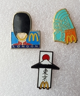 Pin's MacDonald's  " Lot 3 Pin's  "  Arthus Bertrand - McDonald's