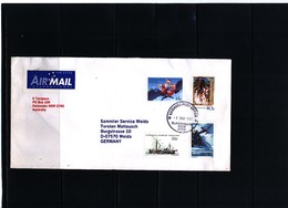 Australian Antarctic Territory 2002 Interesting Airmail Letter With Mixed Postage AAT+ Australia + Christmas Island - Covers & Documents