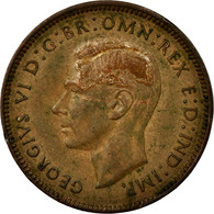 Monnaie, Grande-Bretagne, George VI, Farthing, 1945, TB+, Bronze, KM:843 - B. 1 Farthing