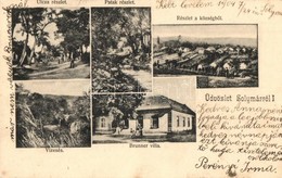 T2 1904 Solymár, Utca, Patak, Brunner Villa, Vízesés - Ohne Zuordnung