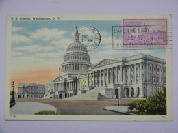 CARTE MAXIMUM CARD UNITED STATES CAPITOL WASHINGTON ETATS-UNIS - Maximum Cards