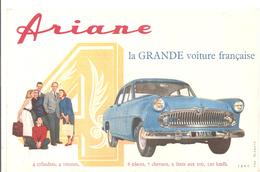 Buvard ARIANE La Grande Voiture Française 4 Cylindres 4 Vitesses - Automobile