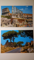 Roma - Lotto Di 2 Cartoline - Colosseo, Via Appia - Non Viaggiate - Collections & Lots