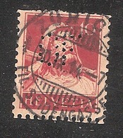 Perfin/perforé/lochung Switzerland No YT138 1914 William Tell  OF  Orell Fussli-Annoncen AG Zurich - Perfins