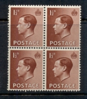 GB 1936 KEVIII Portrait 1.5d Blk 4 MUH - Non Classificati