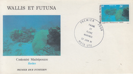 Enveloppe  FDC  1er  Jour    WALLIS  Et  FUTUNA     Faune  Et   Flore   Marines   1981 - FDC