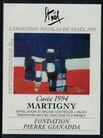 Rare // Etiquette De Vin // Art-Peintue // Martigny, Fondation Gianadda, Staël - Arte