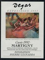Rare // Etiquette De Vin // Art-Peintue // Martigny, Fondation Gianadda, Degas - Kunst