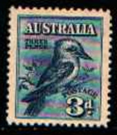 90326)  Australia 1928 Nazionali TIMBRO ESPOSIZIONE MELBOURNE SG 106 3d Blu Kookaburra -MLH* - Ungebraucht