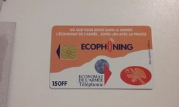 JOLIE CARTE A PUCE ECOPHONING SFOR7 ORANGE B.E !!! -  Schede Ad Uso Militare