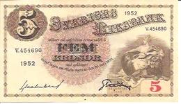 Sweden 5 Kronor 1952 - Suède