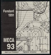 Rare // Etiquette De Vin // Architecture // Fendant, MECA 93 - Architecture