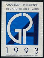 Rare // Etiquette De Vin // Architecture // St.Livres, Groupement Des Architectes Vaudois - Architectuur
