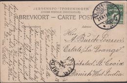 1913. FREDERIKSSTED 14 5 1913. BREVKORT (CHRISTIANSHAVN TORVEGADE) To Estate La Grang... (MICHEL 63) - JF309898 - Denmark (West Indies)