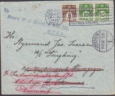 1930. M/S TONGKING C/o Vestindisk Kompani, St. Thomas. 5 + 2x 10 øre KØBENHAVN OMK 6 ... (MICHEL 118 + 120) - JF309899 - Denmark (West Indies)