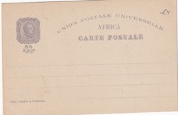 AFRIQUE PORTUGAISE  1898     ENTIER POSTAL/GANZSACHE/POSTAL STATIONERY CARTE - Portugees-Afrika