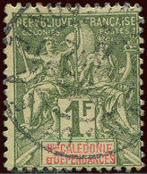 NOUVELLE CALEDONIE 53 : 1f. Olive, Type Groupe, Obl., TB - Used Stamps
