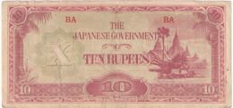 Ten Rupees/ The Japanese Government/Birmanie Occupation Japonaise/Vers 1940-42                  BILL184bis - Japan