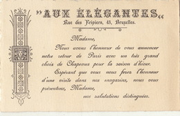 Carte Auxélégantes Rue Des Fripiers à Bruxelles Choix De Chapeaux - 1800 – 1899