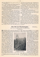 A102 213 Technik Der Luft- Und Schwebebahnen 1 Artikel Mit 5 Bildern Von 1901 !! - Cars & Transportation