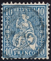 31 / 23 10 Rappen Blau -  Sauber Gestempelt - Used Stamps