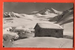 VAP-28 Hütte Berggasthaus Langefluh 2849 Mit Stempel Restaurant Gelaufen Saas-Fee 1949. Gyger 15265 - Saas-Fee